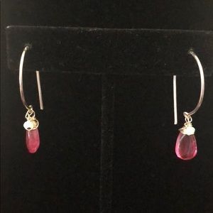 🔵Pink drop earrings